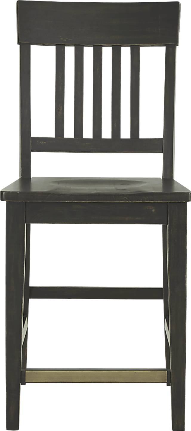 Wicklow Hills White 5 Pc Rectangle Counter Height Dining Room with Black Stools - Thumbnail - Image 4
