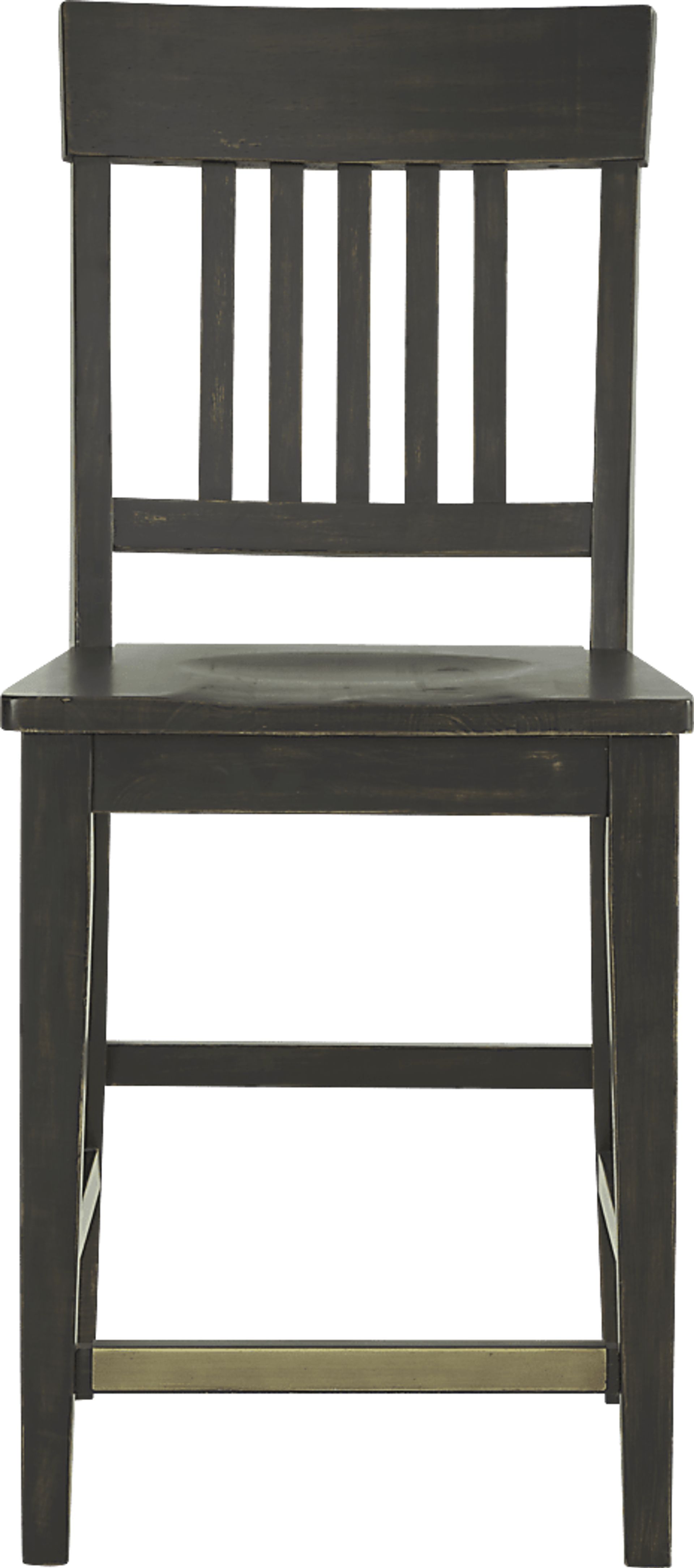 Wicklow Hills White 5 Pc Rectangle Counter Height Dining Room with Black Stools - Image 4