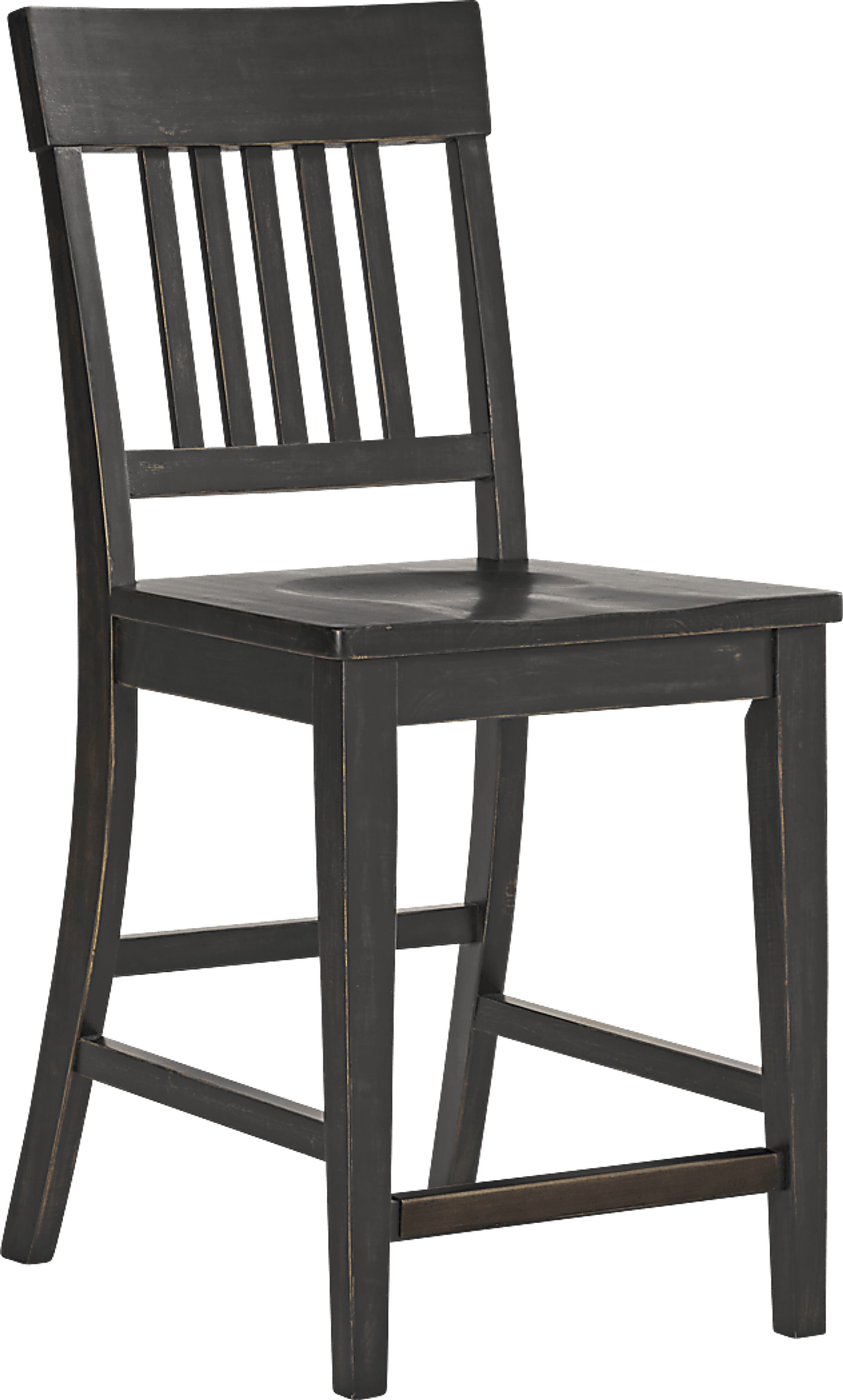 Wicklow Hills White 5 Pc Rectangle Counter Height Dining Room with Black Stools - Image 3
