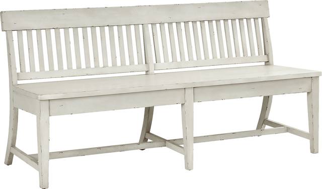Wicklow Hills White Dining Bench - Thumbnail - Image 2