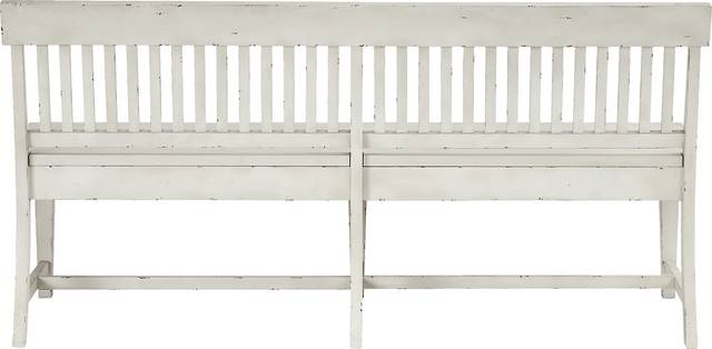 Wicklow Hills White Dining Bench - Thumbnail - Image 3