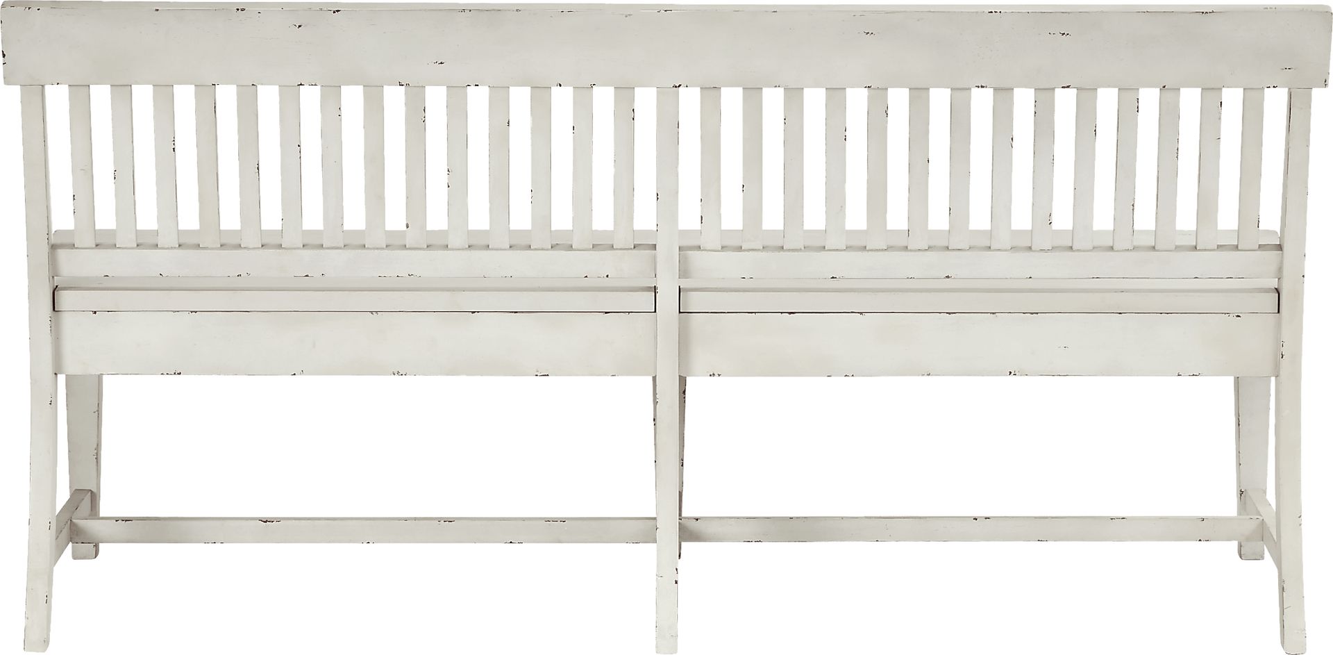 Wicklow Hills White Dining Bench - Image 3