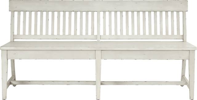 Wicklow Hills White Dining Bench - Thumbnail - Image 1