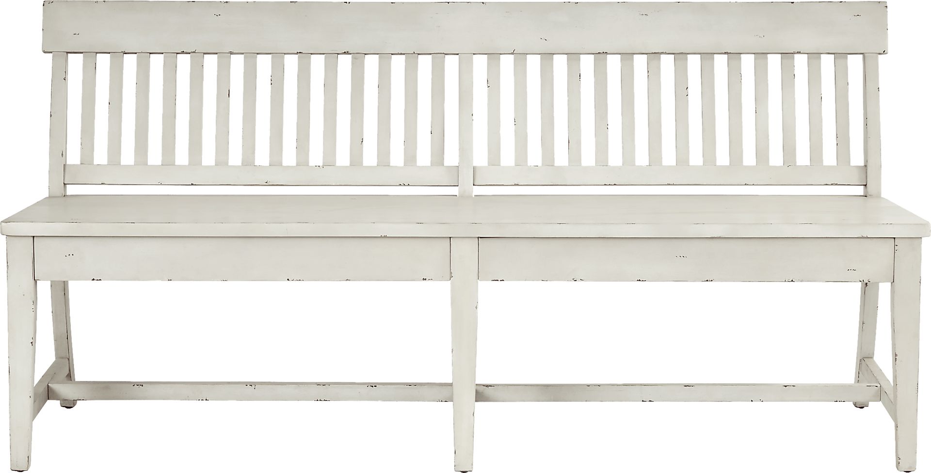 Wicklow Hills White Dining Bench - Image 1