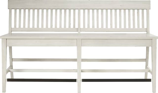 Wicklow Hills White Gathering Bench - Thumbnail - Image 1
