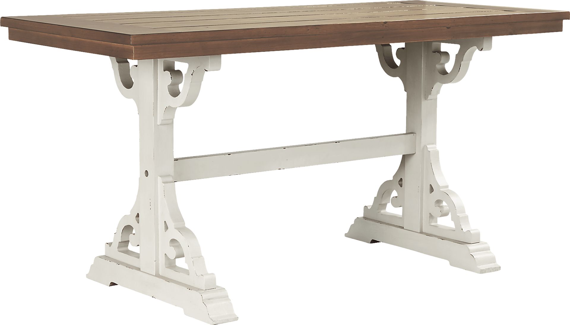Wicklow Hills White 5 Pc Rectangle Counter Height Dining Room with Black Stools - Image 2