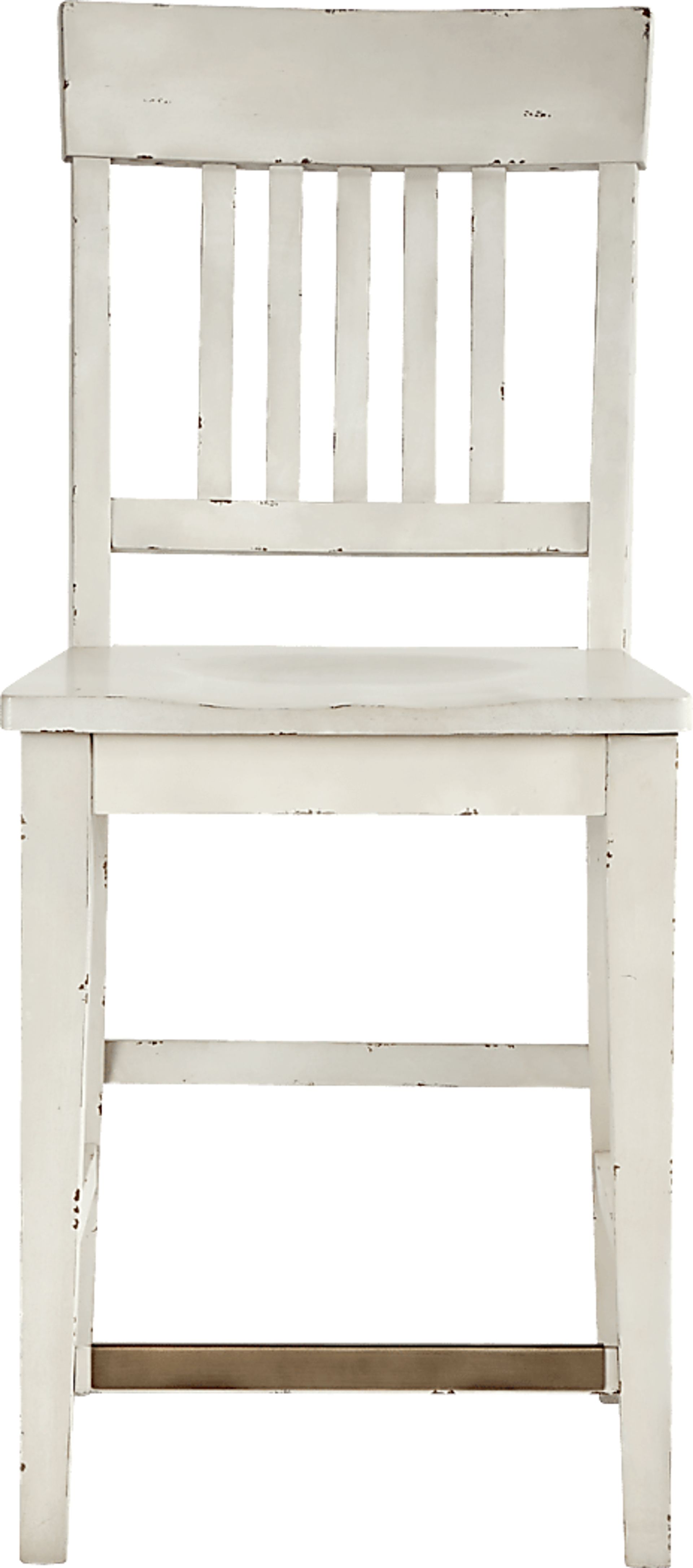Wicklow Hills White Slat Back Stool - Image 2