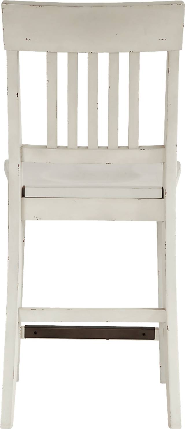 Wicklow Hills White Slat Back Stool - Thumbnail - Image 3