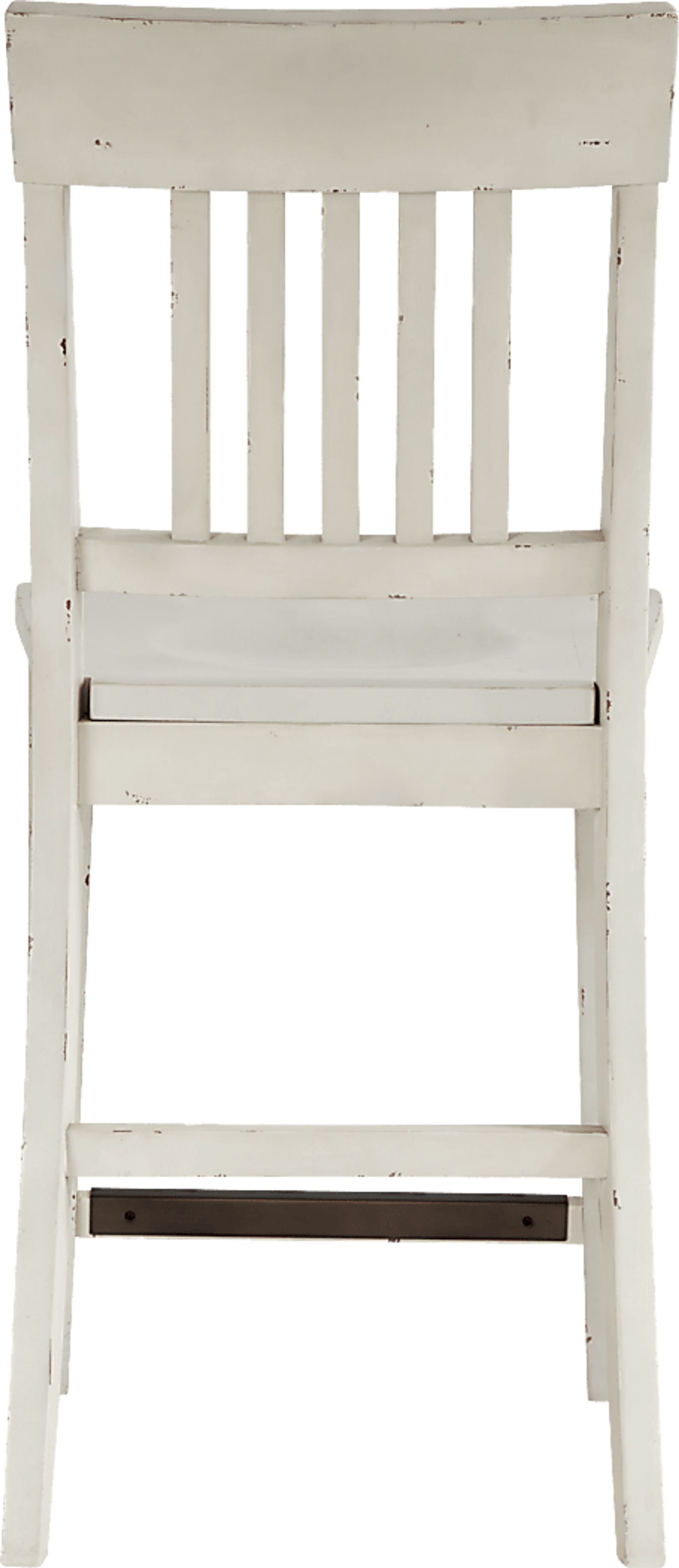 Wicklow Hills White Slat Back Stool - Image 3