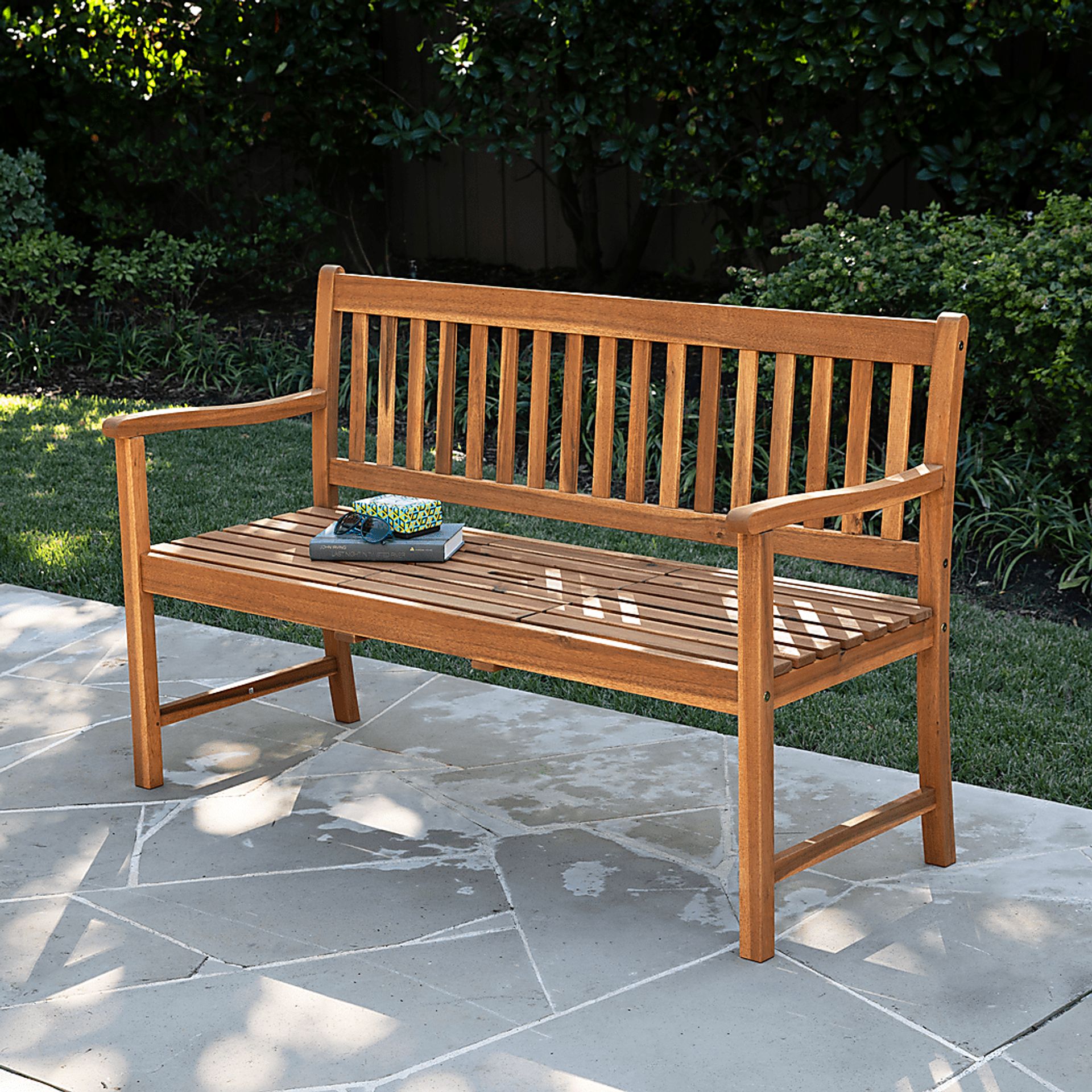Wickstram Natural Outdoor Bench - Image 2