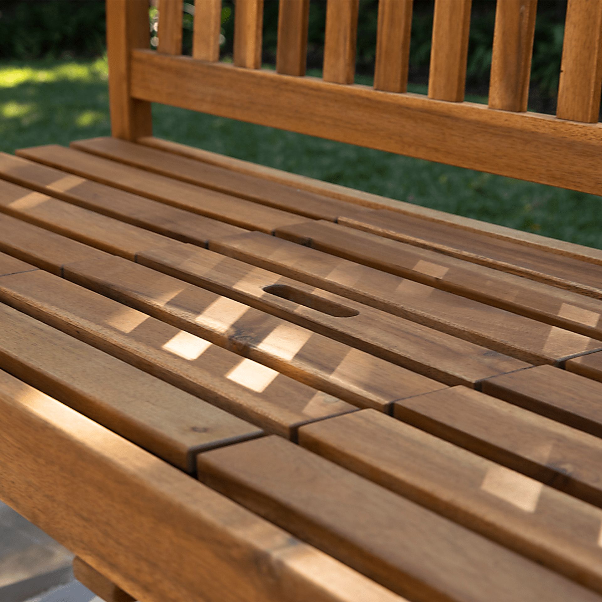 Wickstram Natural Outdoor Bench - Image 9