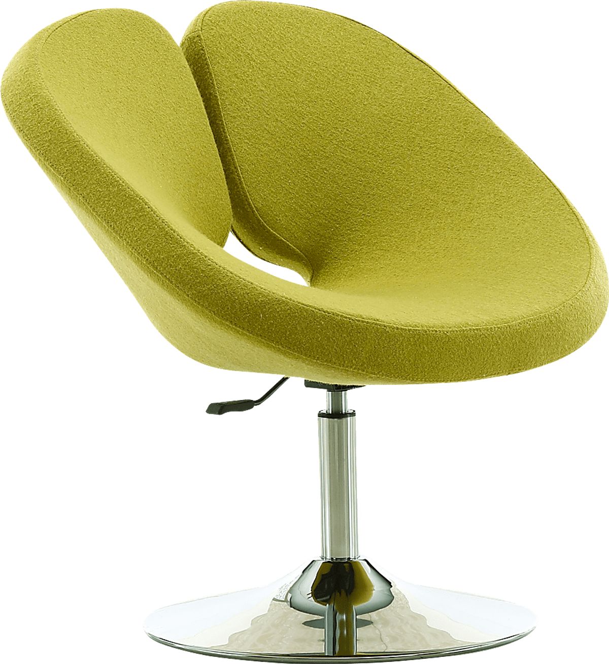 Widbey Green Wool Fabric Swivel Accent Chair Rooms to Go