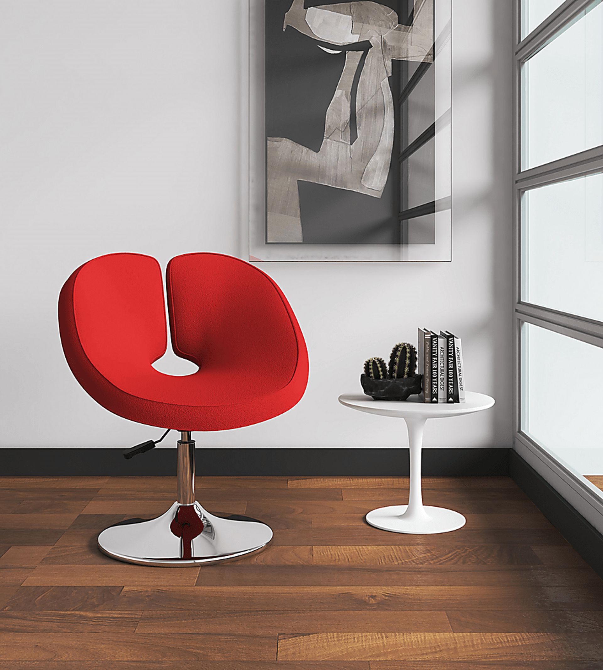 Widbey Red Accent Chair - Image 2