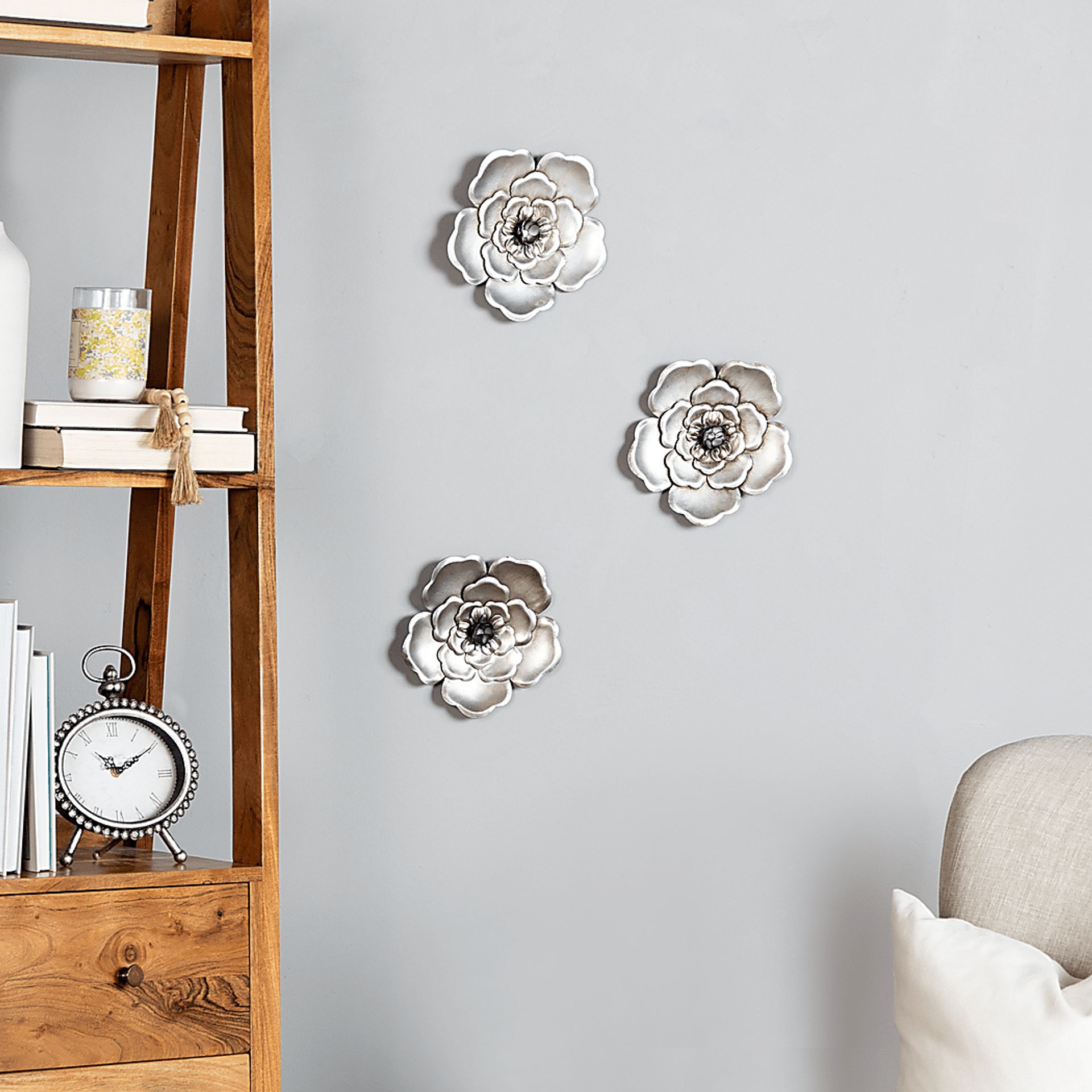 Widcombe Silver Wall Decor Set of 3 - Image 5