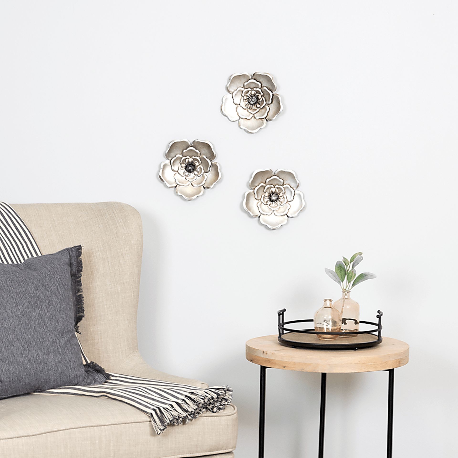 Widcombe Silver Wall Decor Set of 3 - Image 6
