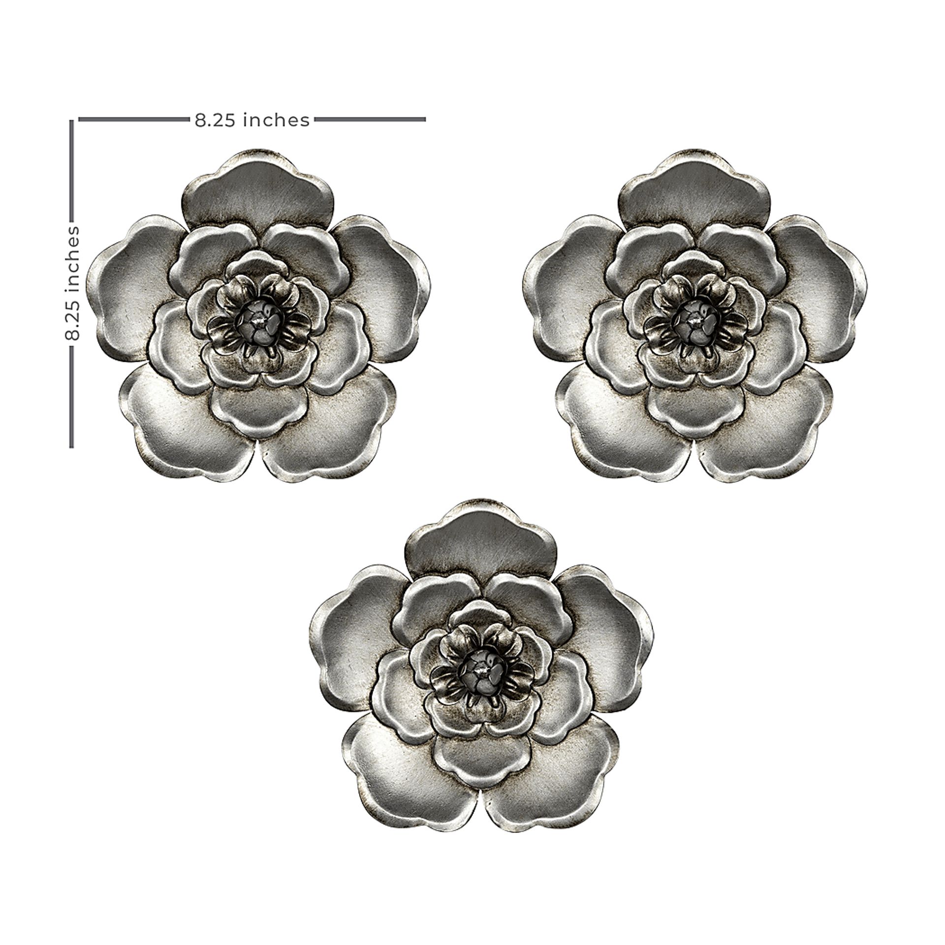 Widcombe Silver Wall Decor Set of 3 - Image 7