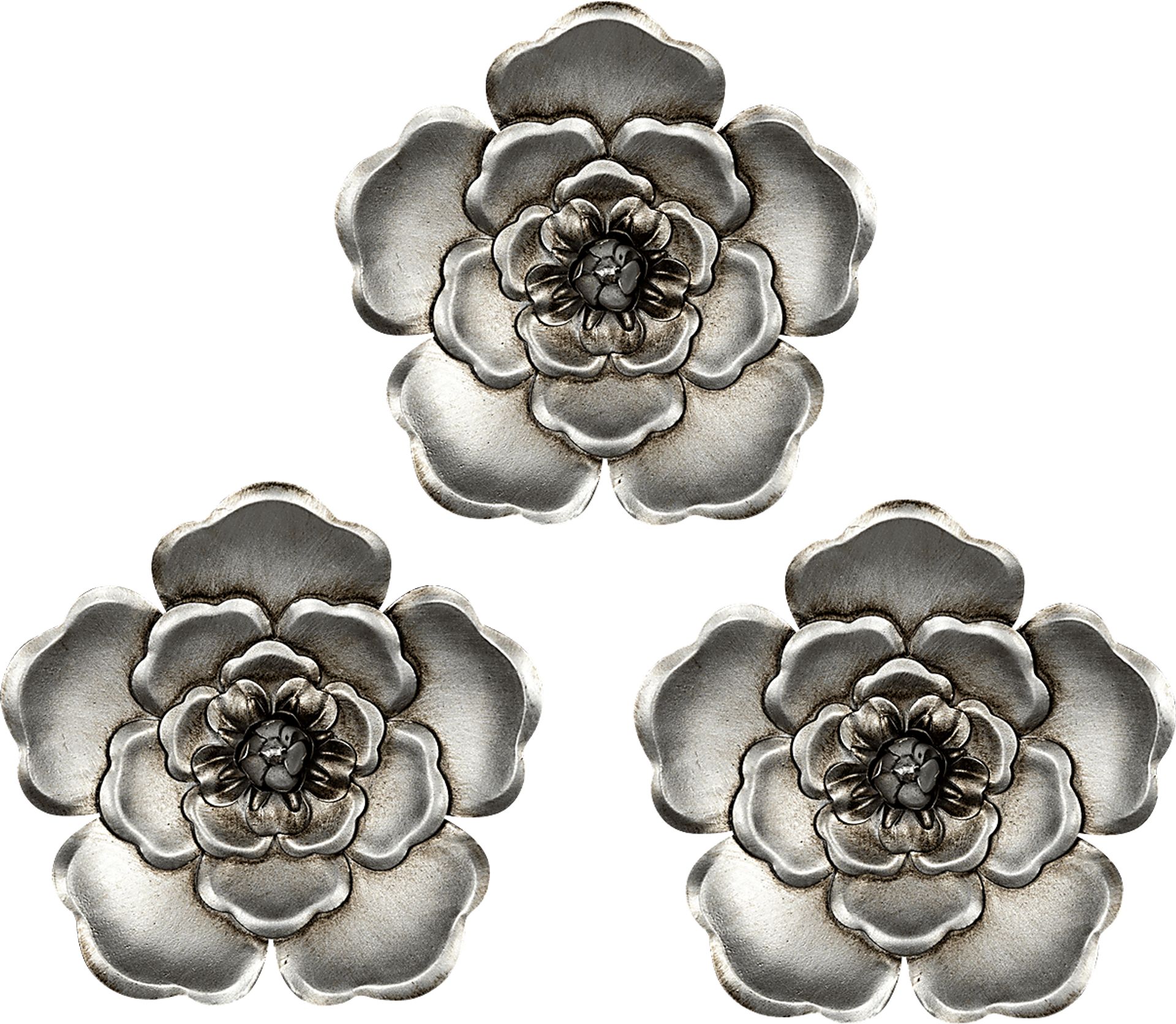 Widcombe Silver Wall Decor Set of 3 - Image 1