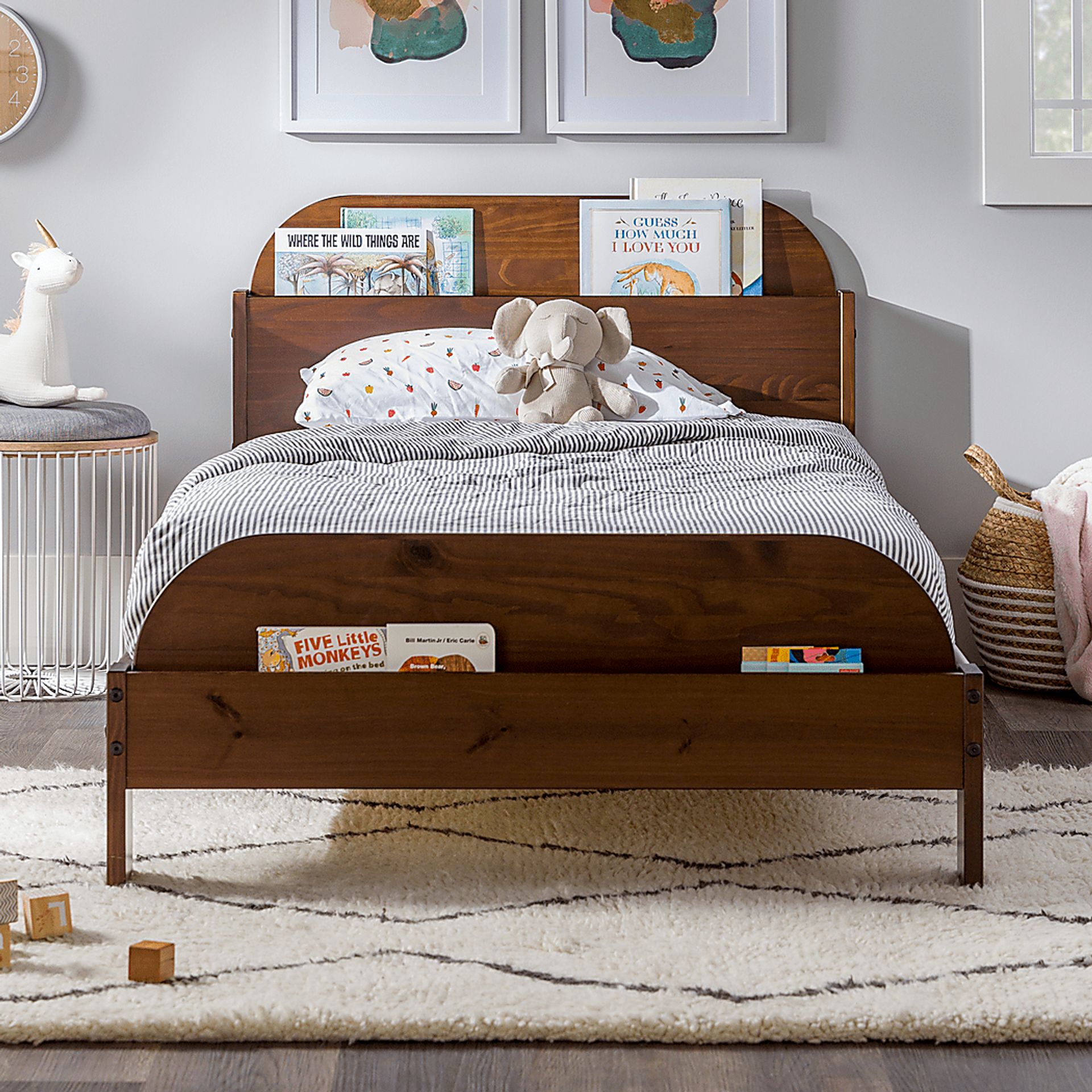 Wiebelo Walnut Twin Bed - Image 3