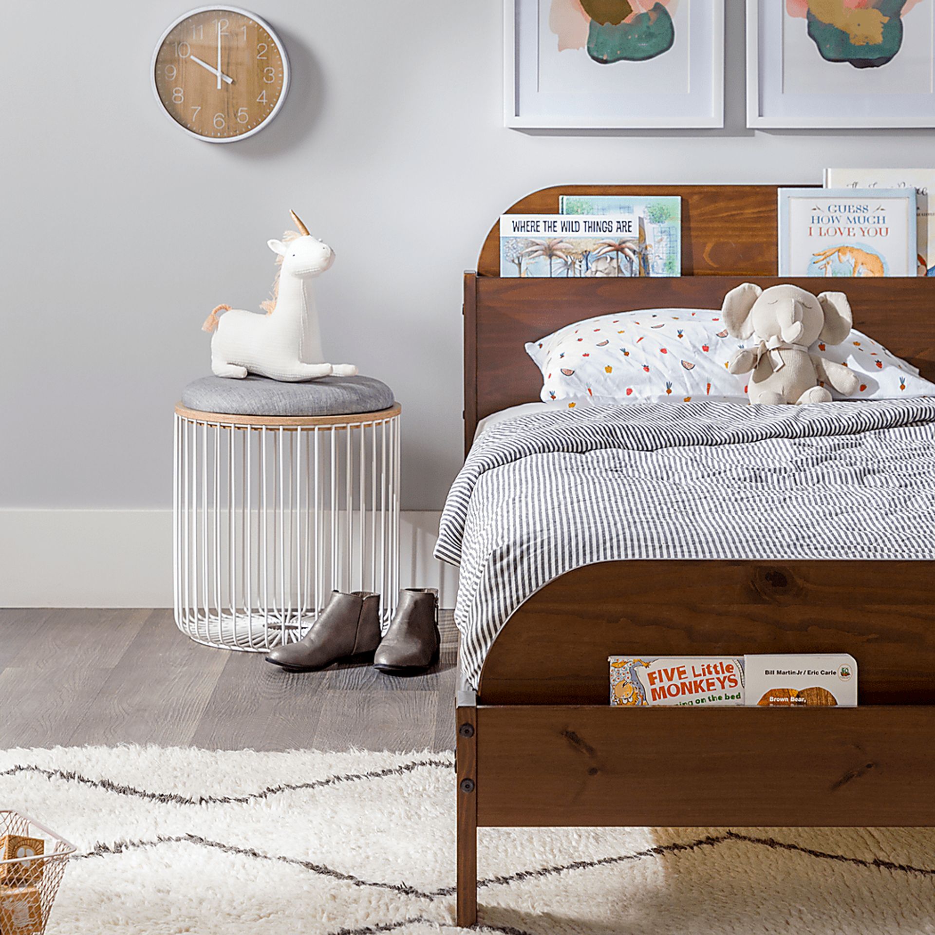Wiebelo Walnut Twin Bed - Image 5