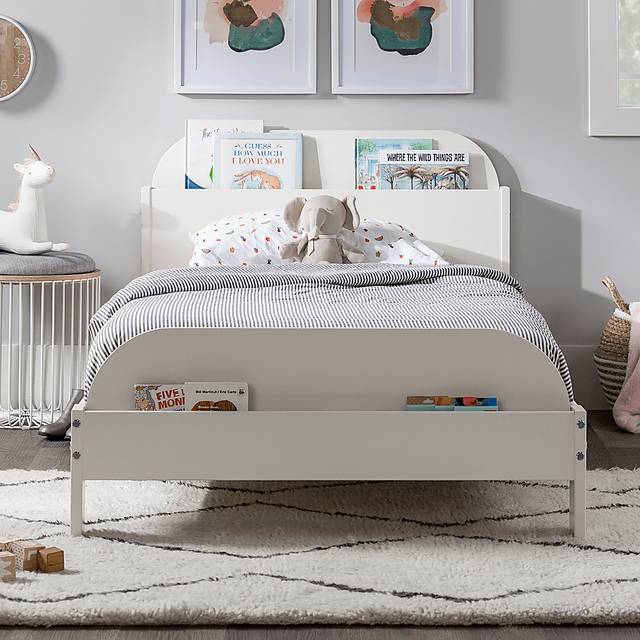 Wiebelo White Twin Bed - Thumbnail - Image 2
