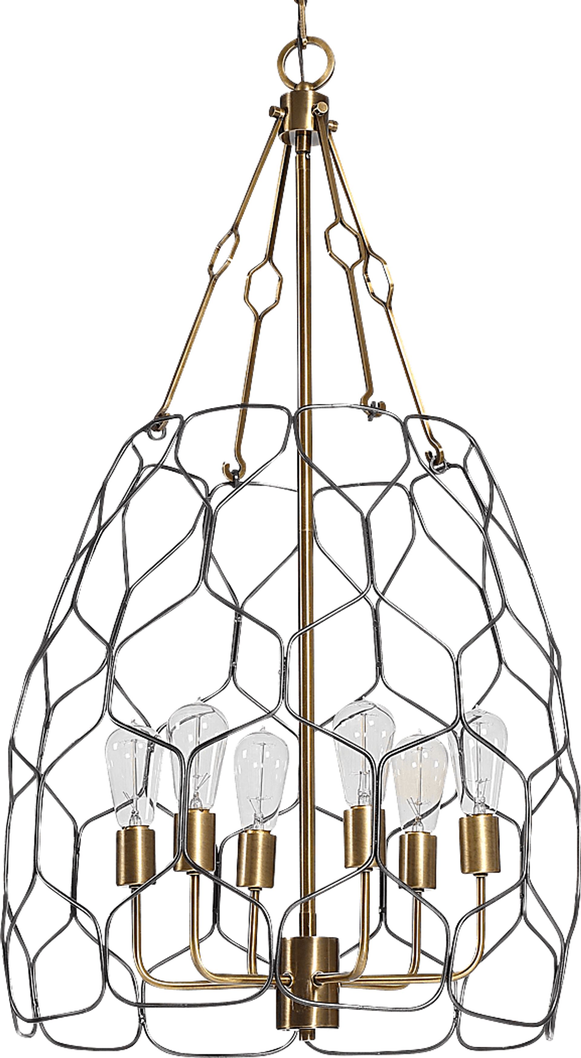 Wiggin Gate Brass Pendant - Image 1