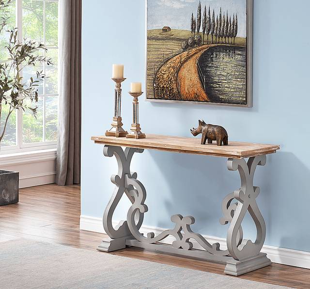 Wiginton Gray Sofa Table - Thumbnail - Image 4