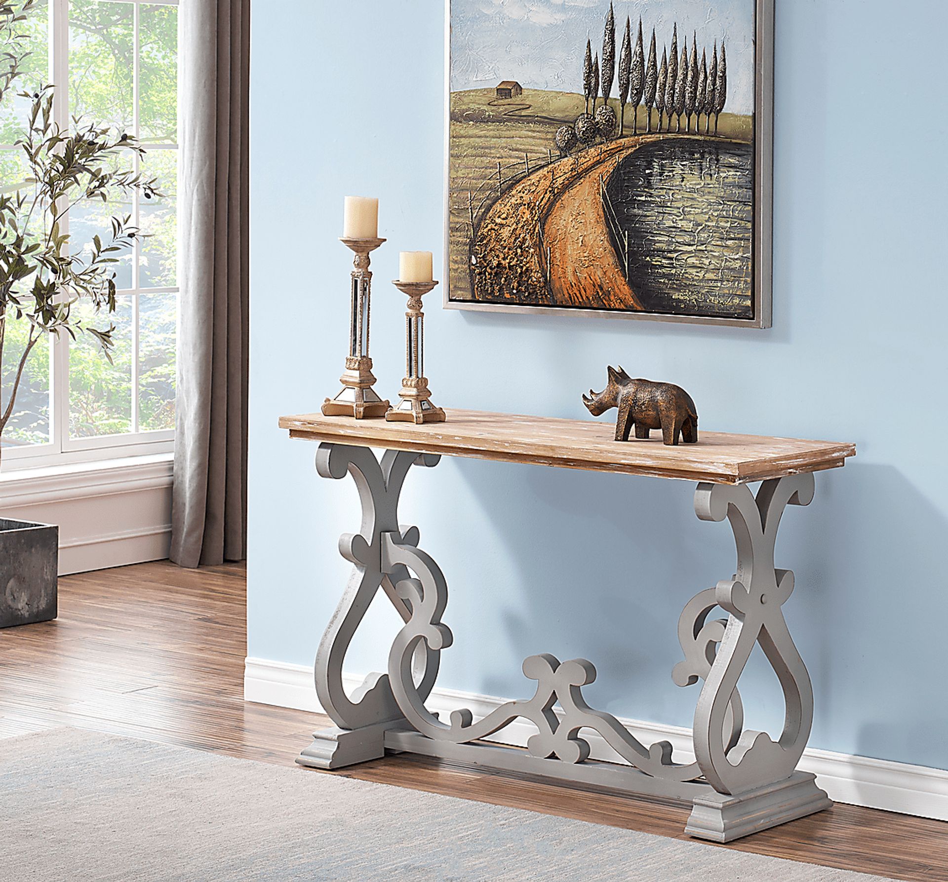 Wiginton Gray Sofa Table - Image 4