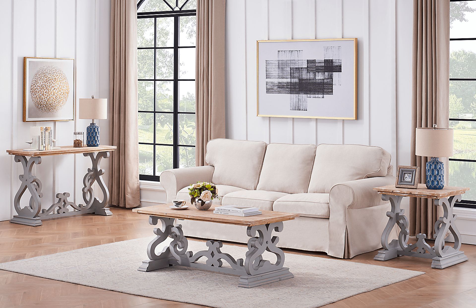 Wiginton Gray Sofa Table - Image 5
