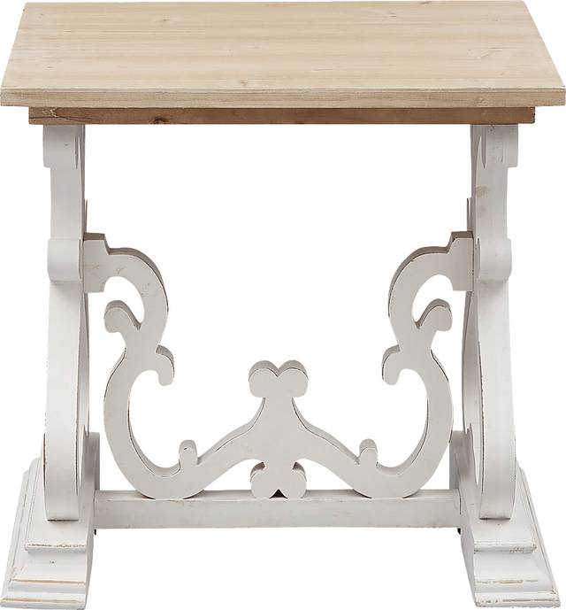 Wiginton White End Table - Thumbnail - Image 2