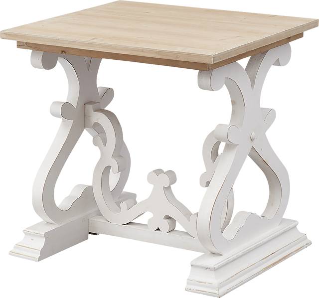 Wiginton White End Table - Thumbnail - Image 1