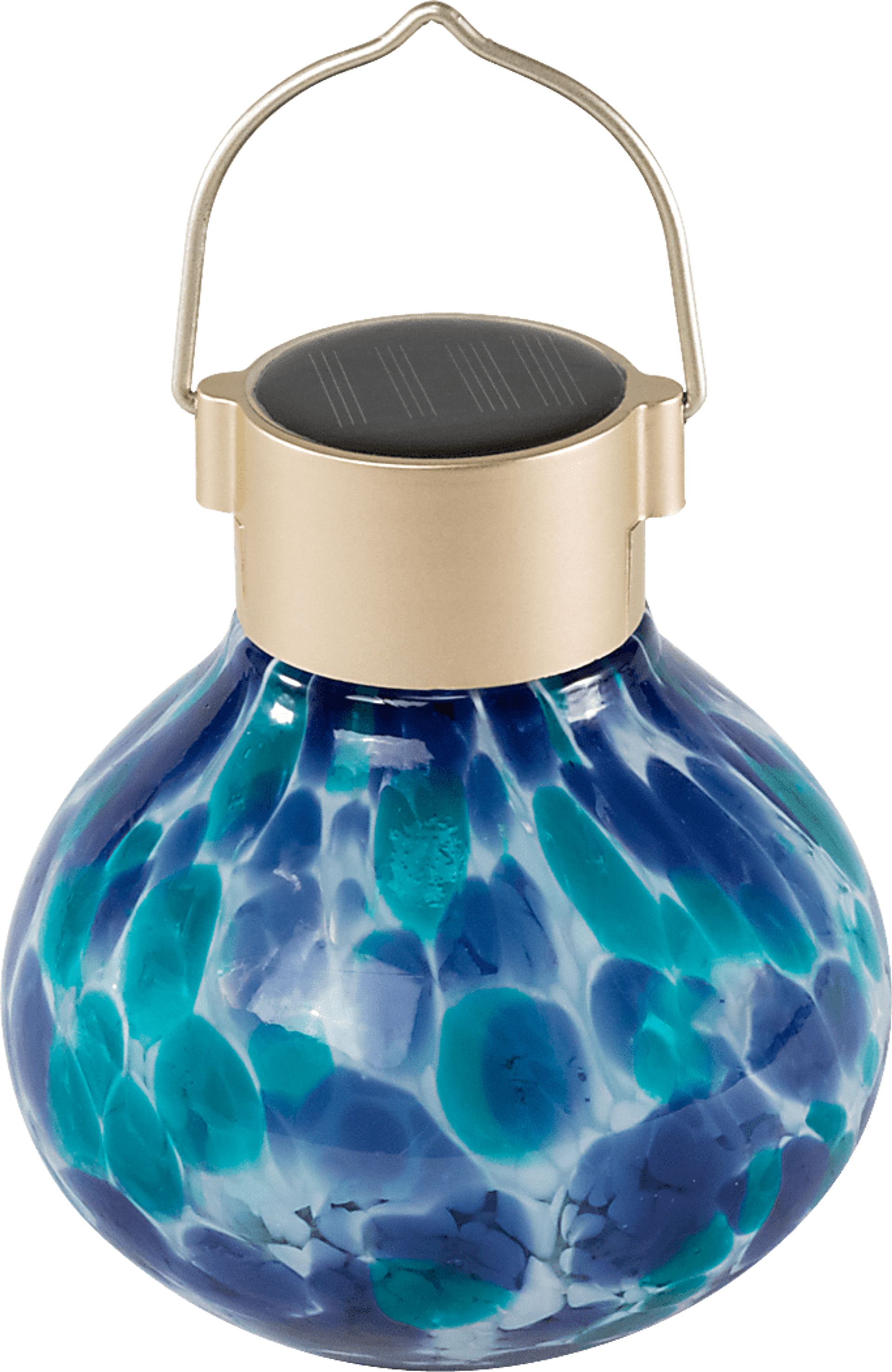 Wigly Trail Outdoor Blue Solar Lantern - Image 23
