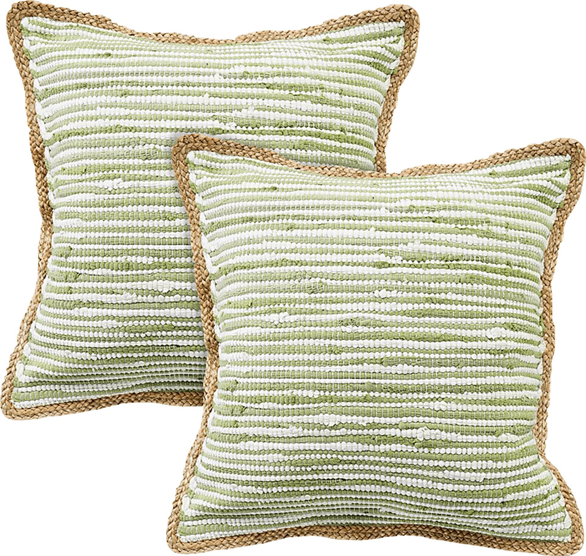 Wihara Green Pillow, Set of 2 - Image 1