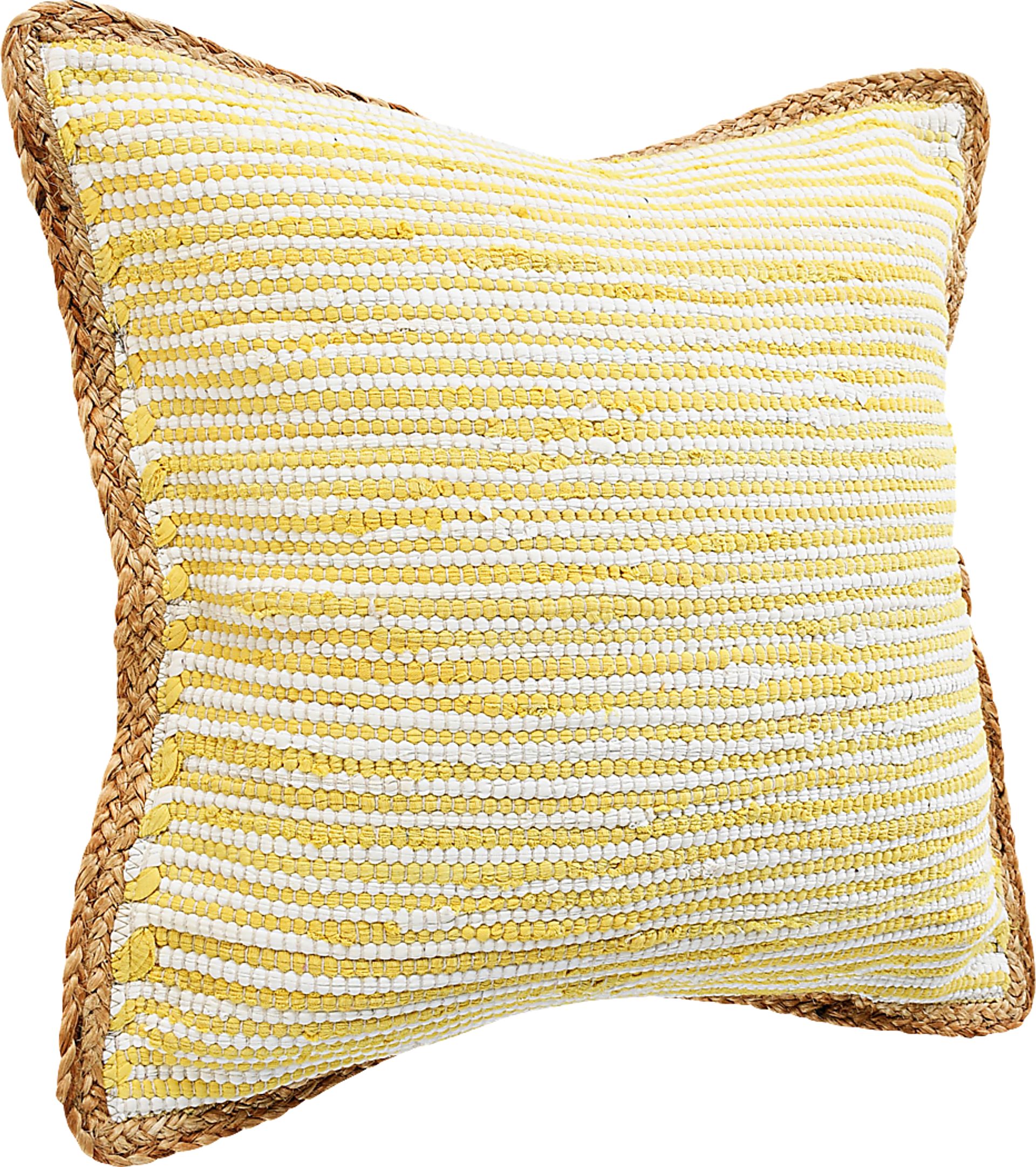 Wihara Yellow Pillow, Set of 2 - Image 4