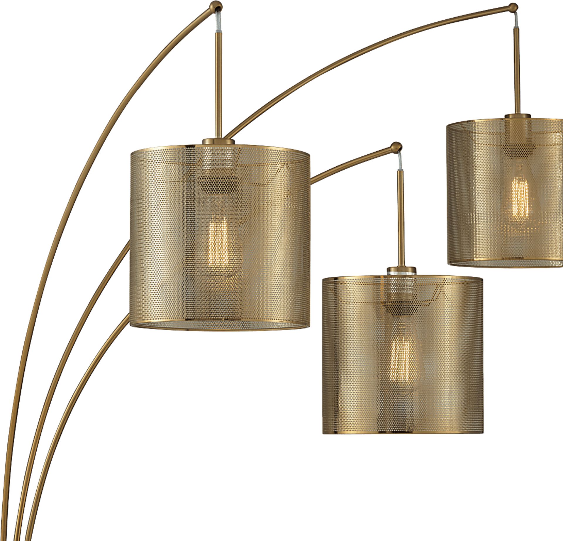Wilana Shade Brass Floor Lamp - Image 3