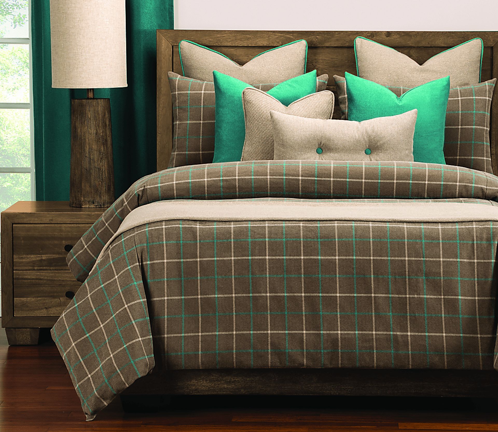 Wilby Park Brown 11 Pc Queen Duvet - Image 1