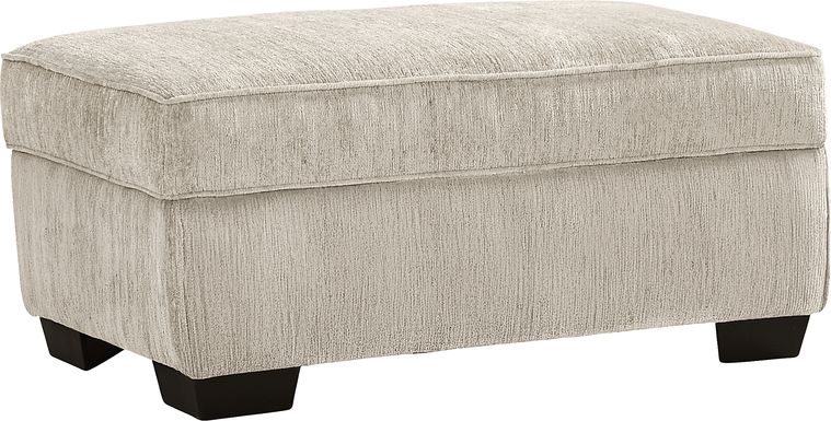 Wilcox Beige Storage Ottoman