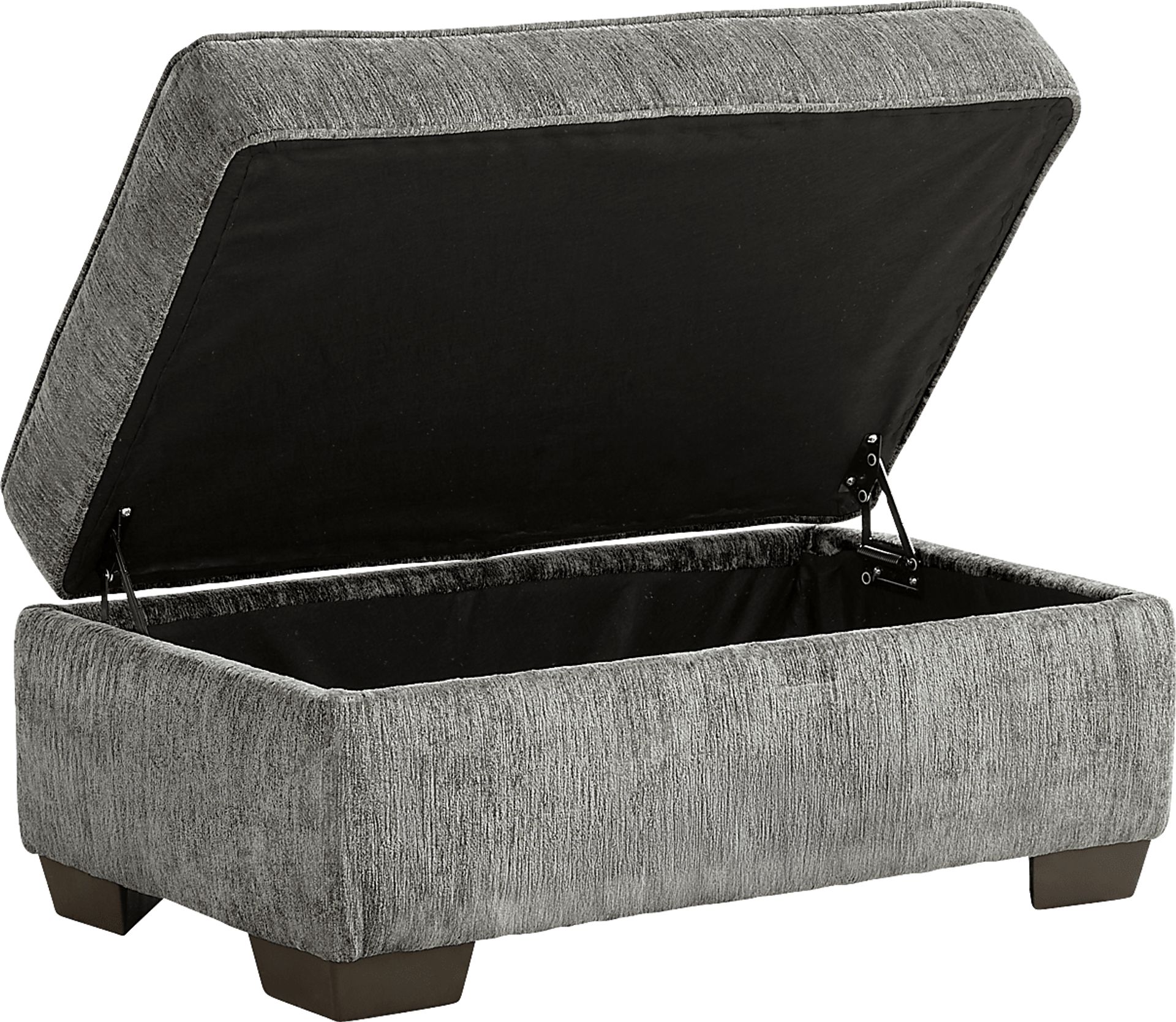Wilcox Gray Storage Ottoman - Image 3