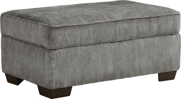 Wilcox Gray Storage Ottoman