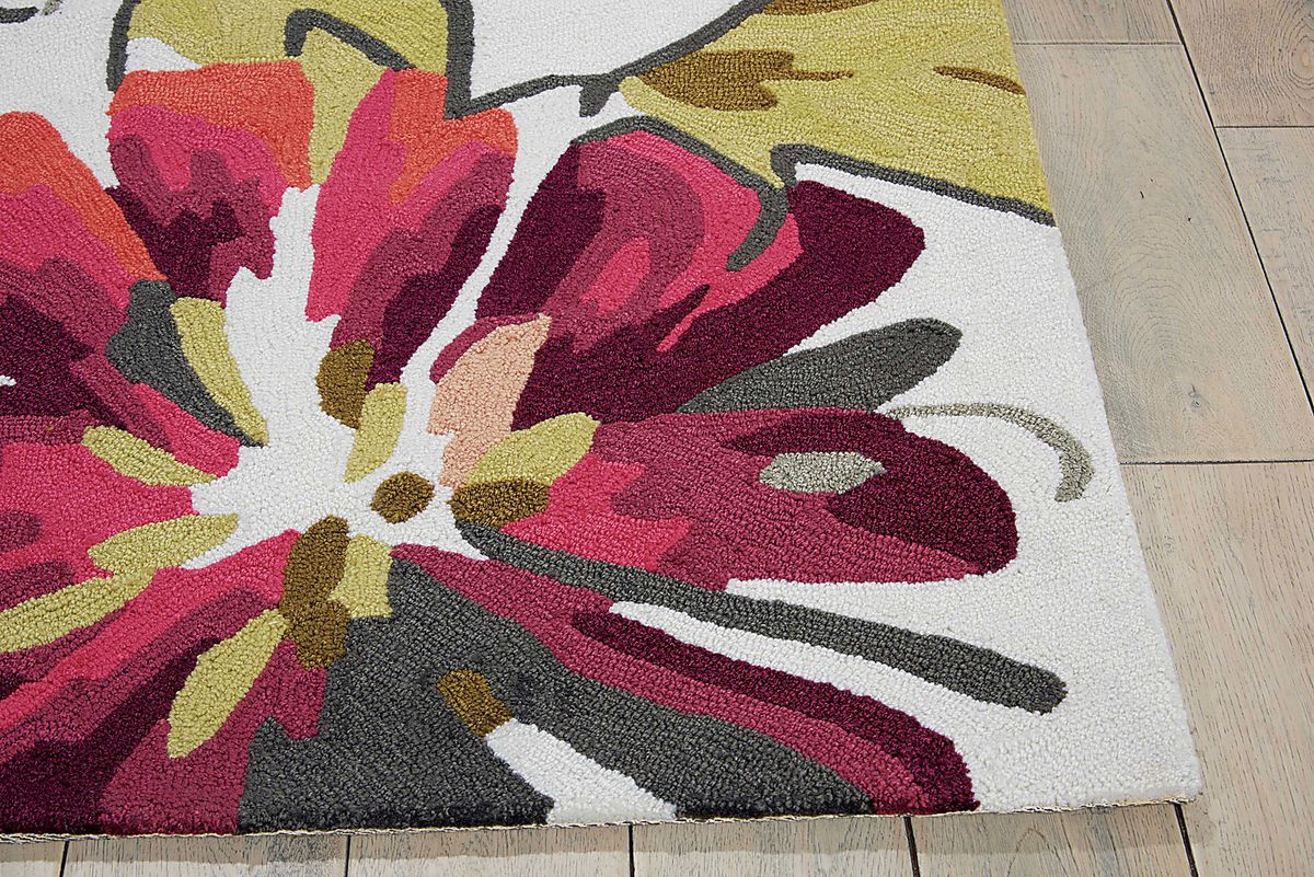 Wild Blossom Ivory Beige Rug | Rooms to Go