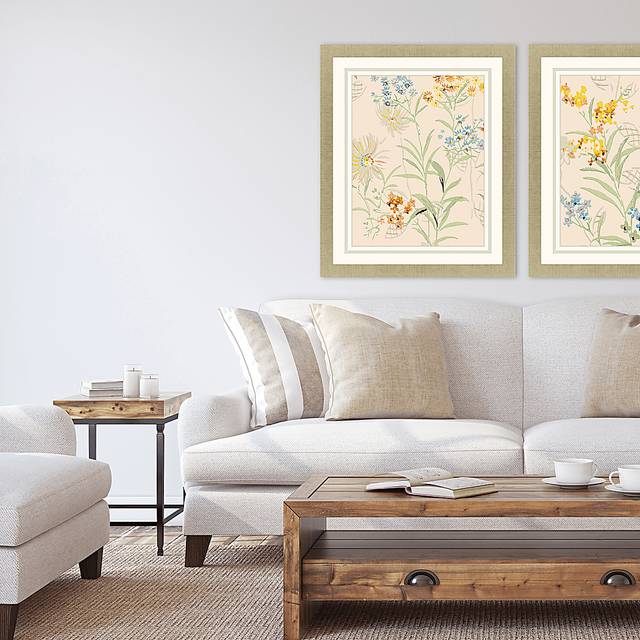 Wild Flower Symphony I Green Framed Artwork - Thumbnail - Image 2