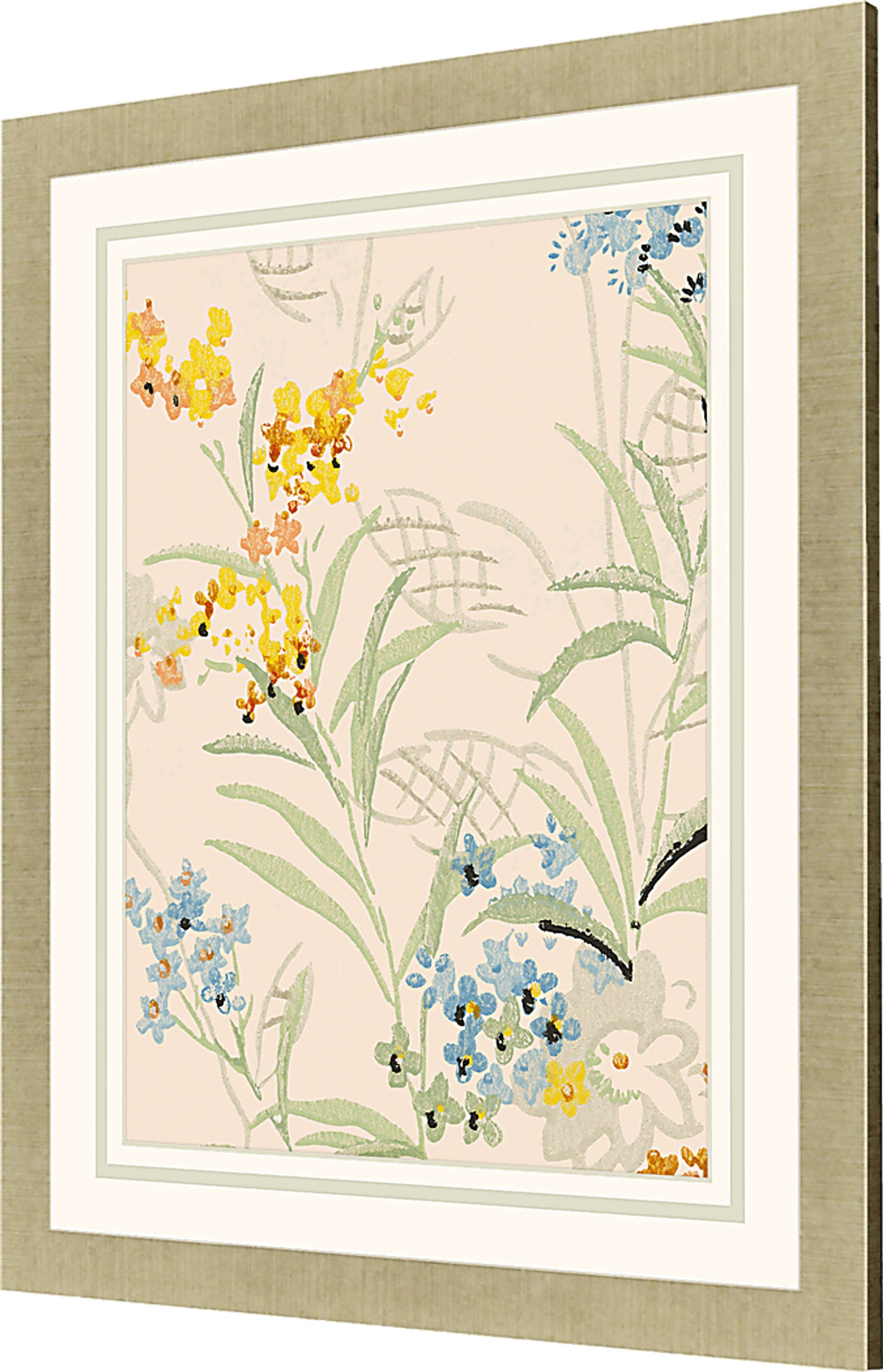 Wild Flower Symphony II Green Framed Artwork - Image 3