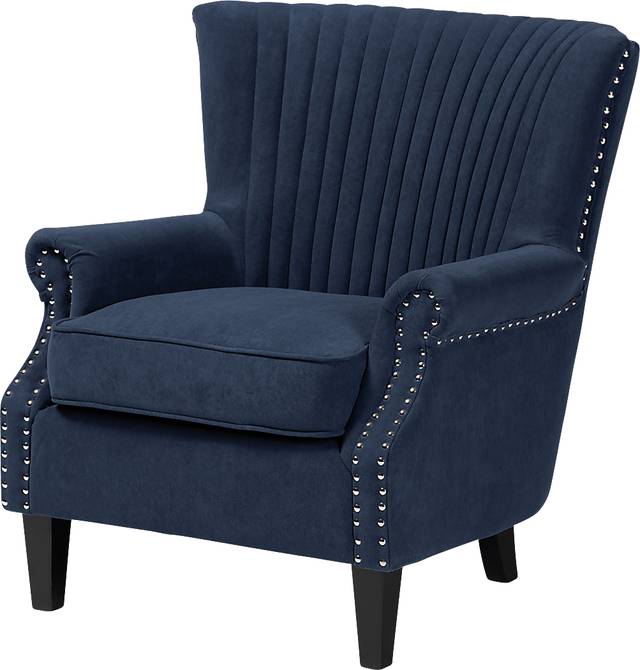 Wildair Navy Accent Chair - Thumbnail - Image 1