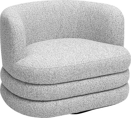Wildmare Light Gray Swivel Accent Chair