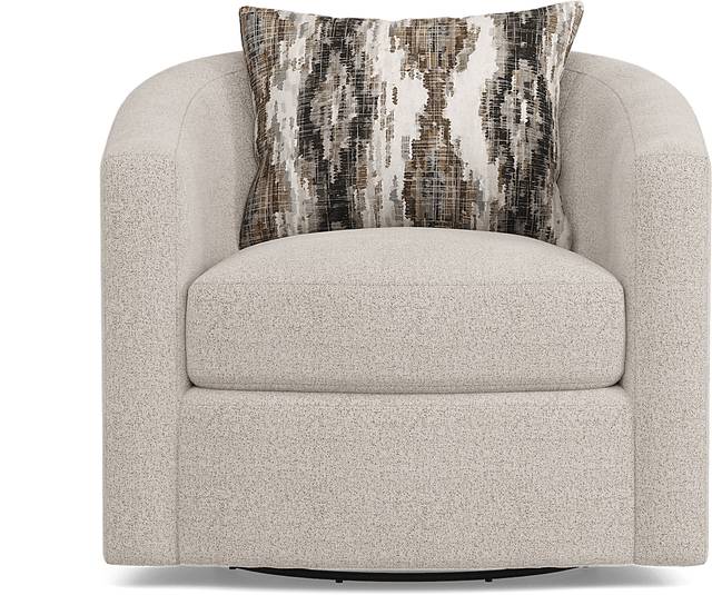 Wildwood Grove Beige Swivel Chair - Thumbnail - Image 2