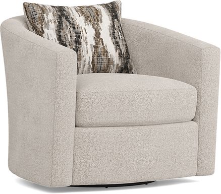 Wildwood Grove Beige Swivel Chair