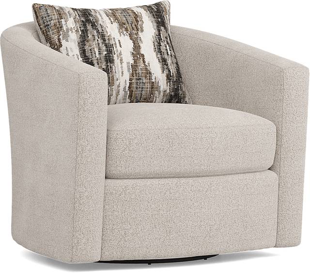 Wildwood Grove Beige Swivel Chair - Thumbnail - Image 1