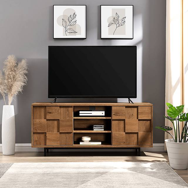 Wileyvale Dark Oak 55 in. Console - Thumbnail - Image 3