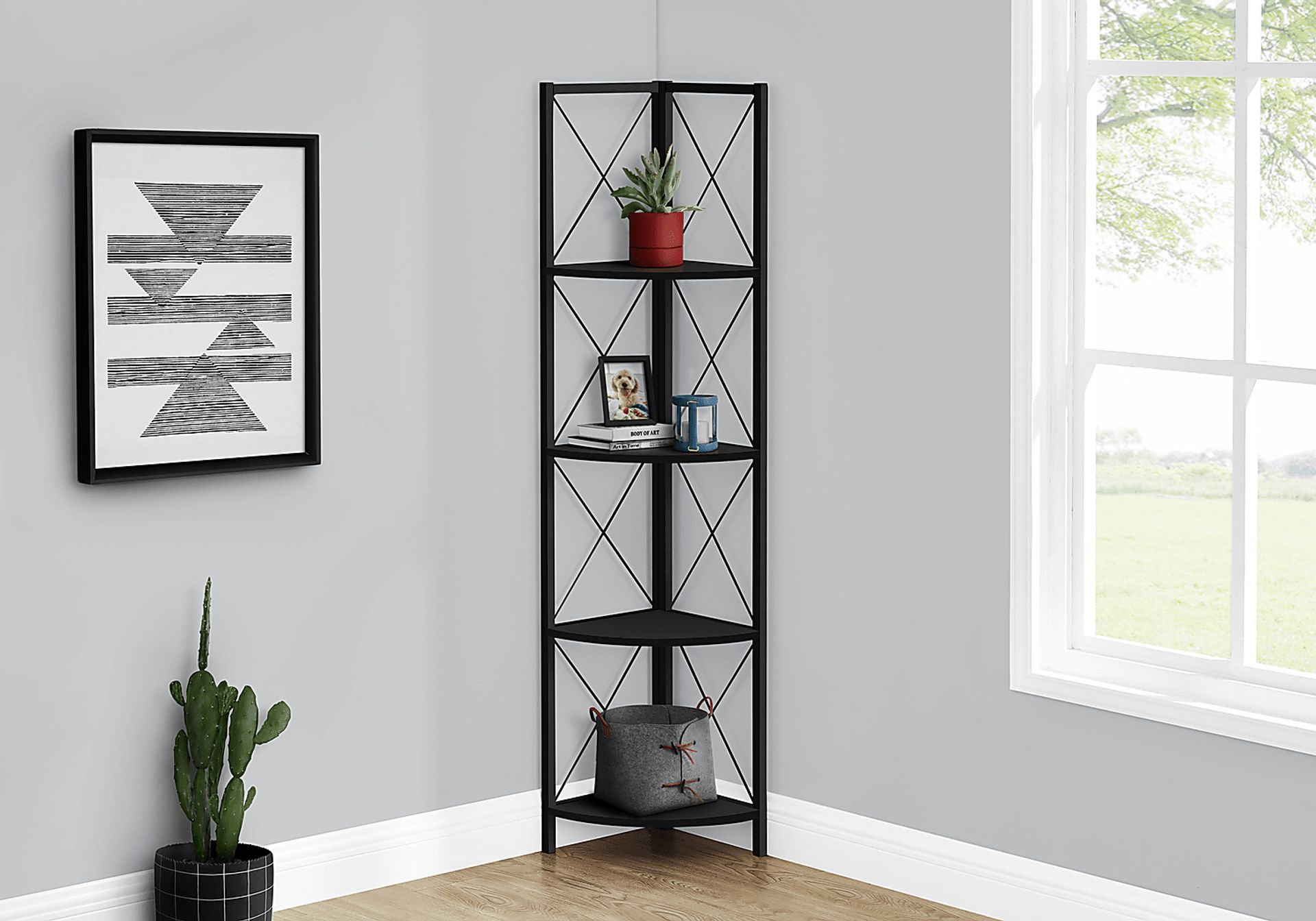 Wilford Black Bookcase - Image 3