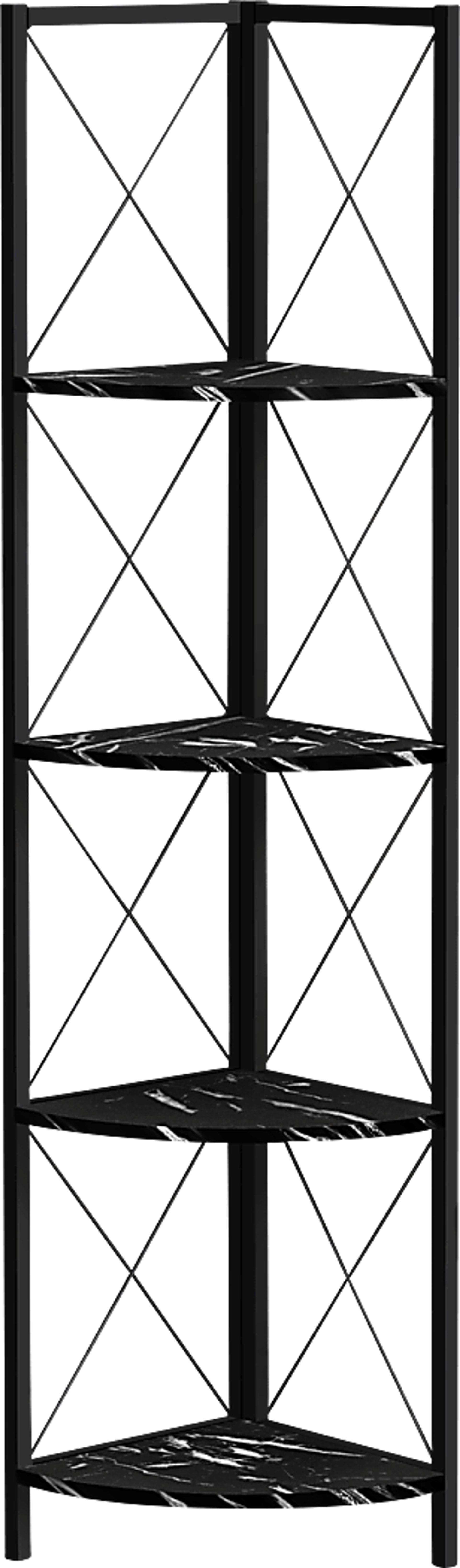 Wilford Black Marble Bookcase - Image 1