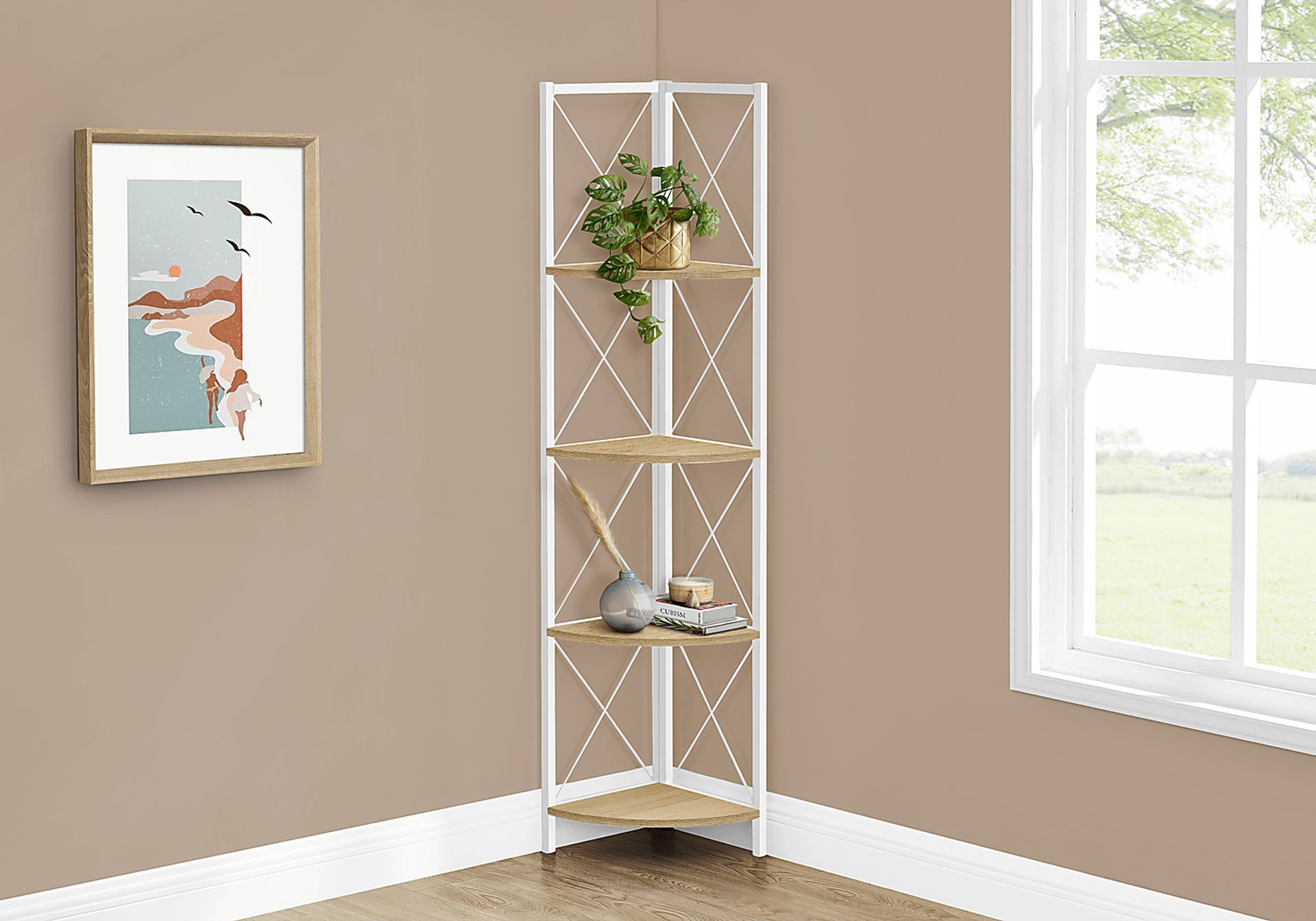 Wilford Natural Bookcase - Image 3
